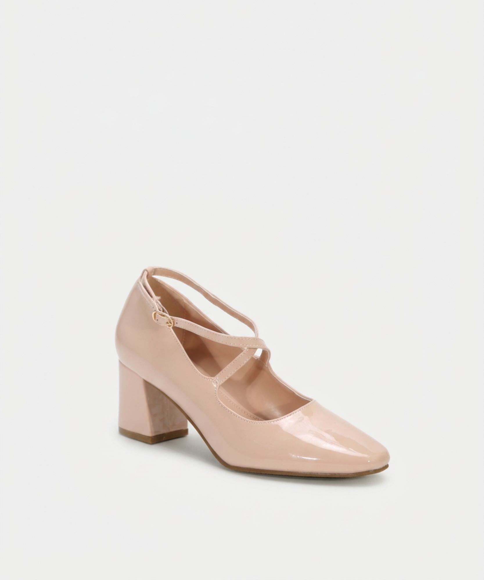 Mary jane com tiras cruzadas